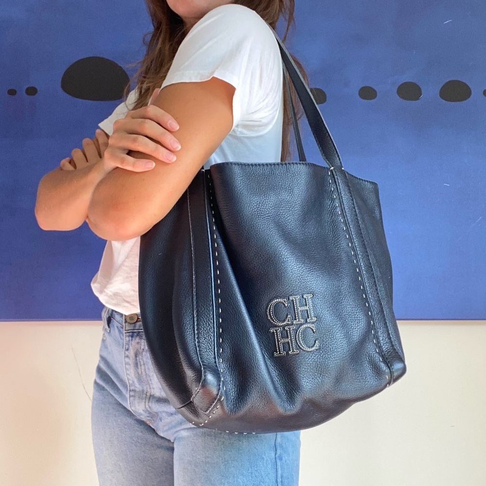 CAROLINA HERRERA Leather Tote Bag